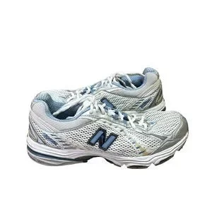 New Balance Womens 1223 Running Shoe Size B Abzorb Athletic White Blue  USA